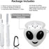 Compatible with AirPods Case Cover with Cleaner Kit, Luminous 3D Alien Case for AirPods 2nd/1st Generation, Cute Funny Anime Soft Silicone Shell P...