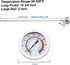 Efeng15“ Long cooking thermometer for oil or candy (2 Pack) with Pot Clip, 2" Dial Instant Read Turkey/Candy/Oil Thermometer for Frying,Cooking of...