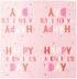 Sparkle and Bash 100-Pack Valentine’s Day Heart Napkins - 5 x 5-Inch Folded Pink Paper - 3-Ply Soft Absorbent - Decorative Party Supplies for Home...