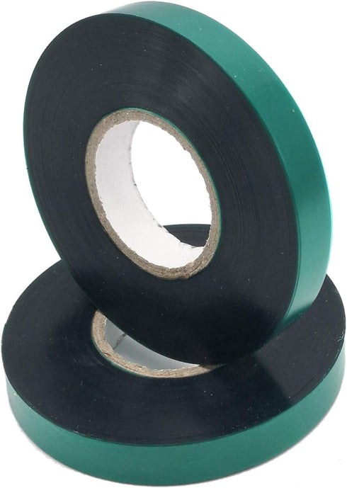 3 Rolls 150 Feet Stretch Tie Tape 0.5 Inch Garden Tie Tape Thick Plant Ribbon Garden Green Vinyl Stake for Indoor Outdoor Patio Plant Use...