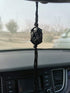 Handmade Car Mirror Hanging Accessories Decor Obsidian Car Rear View Mirror Crystal Charm Home Ornament Pendant Decorations...
