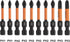 Railer Phillips Screwdriver Bit Set - Premium S2 Steel 2 Inch Phillips Impact Driver 10-Piece Bit Set With A Tool Storage Bit Holder & Carabiner...