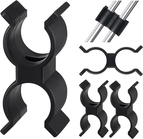 4 Pcs Bimini Top Hardware Bimini Top Pole Clamps Bimini Bop Parts for Boats Pole Clamp Holder Boat Clip for Anti Rattle Bimini Brace Rowing Boat D...