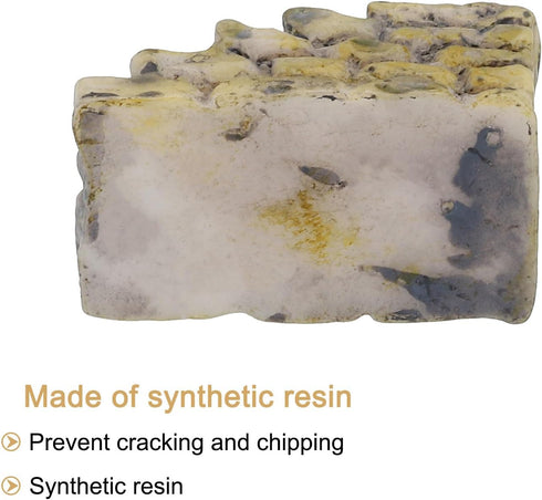 MECCANIXITY Miniature Stone Stairs Straight Resin Steps Micro Bonsai Dollhouse for Fish Tank Landscape Decoration Garden Decoration 2Pcs...