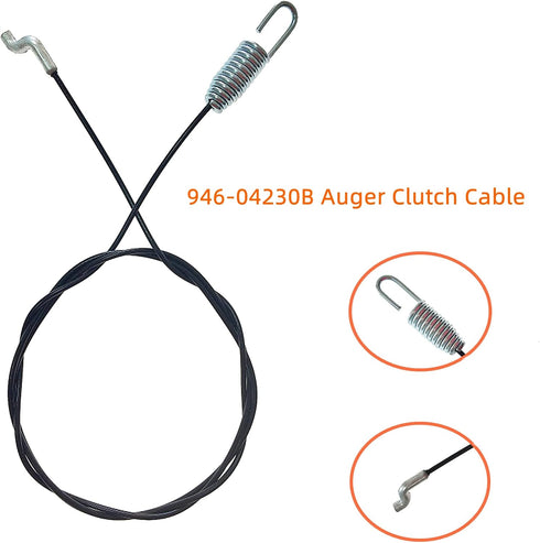 946-04230B Auger Drive Clutch Traction Control Cable Fits MTD Cub Cadet Columbia Troy-Bilt Snowblowers 946-04230 946-04230A 746-04230A 746-04230 (...