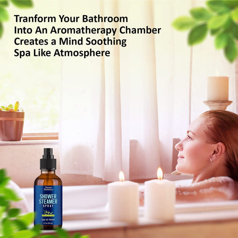 Eucalyptus Shower Spray 2 fl oz – Aromatherapy Shower Mist with Essential Oils – Eucalyptus Steam Spray for Sauna, Spa, Bathroom & Room – Nexon Bo...