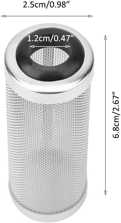 Aquarium Filter Cover Stainless Steel Intake Strainer Fish Shrimp Cover Filter Guard Fish Shrimp Mesh Aquarium Intake Filter Mesh for Shrimp and F...