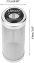 Aquarium Filter Cover Stainless Steel Intake Strainer Fish Shrimp Cover Filter Guard Fish Shrimp Mesh Aquarium Intake Filter Mesh for Shrimp and F...