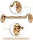 5.5” Privacy Hook and Eye Latch Easy Lock for Barn Door Set of 2...