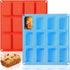 2 Pack Silicone Mini Loaf Pan, 12 Cavity Mini Bread Pan Nonstick Silicone Baking Molds for Brownie, Cornbread, Cheesecake & Cupcake...