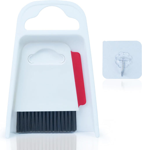 Small Broom and Dustpan Set - Compact Mini Broom with Dustpan Combo for Home, Camping, and Travel-Ideal for Small Spaces - Whisk Broom and Dust Pa...