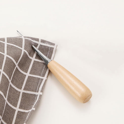 Leather Sewing Awl Wood Handle Drillable Awl Pin Punching Hole Maker Stitching Overstitch Sewing Awl Kit...