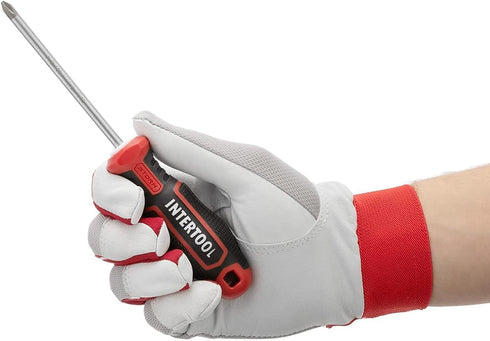 INTERTOOL 4-Piece Magnetic Screwdriver Set, Phillips & Flat Head, S2 Steel, Premium Grip Handles, Rust Resistant, General Purpose Repair Kit VT08-...