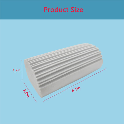 4 Pcs Damp Clean Duster Sponge, Magic Cleaning Sponge Cleaner Tool, Sponge Cleaning Brush, No Dust Flying and Spreading, Reusable Damp Dusting Spo...