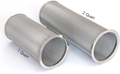 Premium Infuser Cold Brew Coffee Maker for 1 QT Wide Mouth Mason Jars. Heavy Duty Gauge 100 Micron Mesh 304 Stainless Steel with Free Silicone Sea...