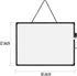 Double-Sided Dry Erase Board 16" x 12", Small White Board for Wall, Black Frame Hanging Whiteboard for Home School Office...