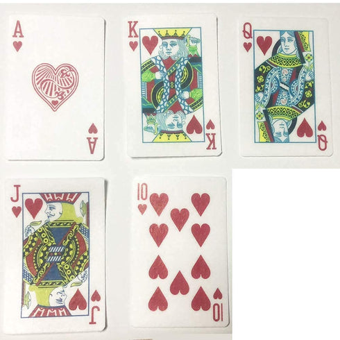 PRE CUT 34x Poker Chips Mix Casino Royal Flush Gambling Edible Rice Paper Wafer Card Poker Dice Cake Toppers,Fun Birthday Party...