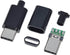 10Set USB 3.1 Type C Male Connector 24 Pin Welding Data Line Interface 24P PCB Board Support Module (Black)...