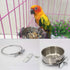 Pet Feeder Water,10oz 20oz 30oz Bird Hamster Small Animal Cup with Holder,2PC Stainless Steel Bowls,Each 10oz Cage Coop Hook Cup for Small Animal ...