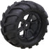Lovermusic 4PCS 1/16 RC Crawler Truck Off Roader Rubber Tires and Rims, 3.35x1.65inch Rock Climbing Tires...