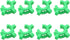 8PCS Laboratory Plastic Tube Clamp 19mm Green Ground Glass Joint Frosted Joint Standard Conical Interface Clamp Suitable for Any Scientific or Hom...