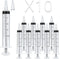 10pack 20ml Plastic Syringes with Measurement for Feeding Pets ,Liquid Scientific Labs,Watering,Dispensing Lip-gloss, without Needle with Cap...