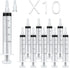10pack 20ml Plastic Syringes with Measurement for Feeding Pets ,Liquid Scientific Labs,Watering,Dispensing Lip-gloss, without Needle with Cap...