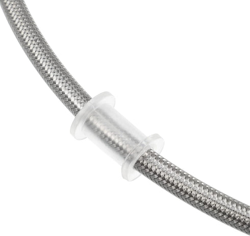 X AUTOHAUX Brake Hose AN3 28 90 Degree M10 Motorcycle Hydraulic Brake Line Oil Hose Pipe Fitting for ATV Motorcycle Motocross Racing Bike 130cm Si...