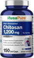 NusaPure Chitosan 1200mg 150 Caps (Non-GMO & Soyfree) with Bioperine...