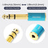 2 PCS 1/4'' Male to 1/8'' Female Stereo Headphone Adapter Connect Cable, 1/4'' to 1/8'' Adapter 6.35mm Male to3.5mm Jack Stereo Female Adapter Con...