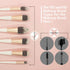 Makeup Brush Covers for Travel, Makeup Brush Protector for Cosmetic Brushes, Expandable Mesh Covers for Brushes, 60 PCS...