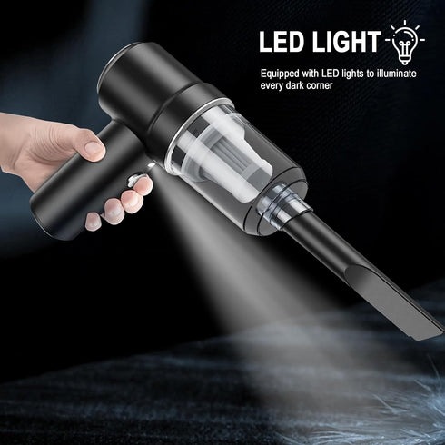 Handheld Vacuum Cordless, Mini Handheld Vacuum, Car Vacuum with LED, Electric Air Duster & Vacuum Cleaner 2 in 1 Rechargeable, Portable Vacuum Cle...