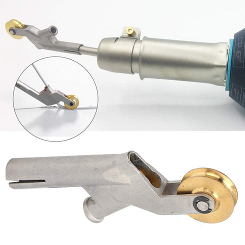 Hot Air Welding Weld Nozzle with Rollers, Stainless Steel Alloy Speed Welding Nozzles Replacement Heat Tips Suitable for 3mm/4mm/5mm Welding Wire,...