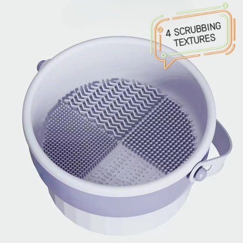 Silicone Makeup Brush Cleaner, Round Brush Cleaner Mat, Portable and Lightweight Washing Tool, Make Up Brush Clean Pad, Cleanser Tool for Storage ...