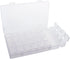 Gem Organizer, Segbeauty Clear Bead Container 28 Compartments with Secure Lids, Removable Tiny Jewelry Storage Box, Transparent Jewelry Organizer ...
