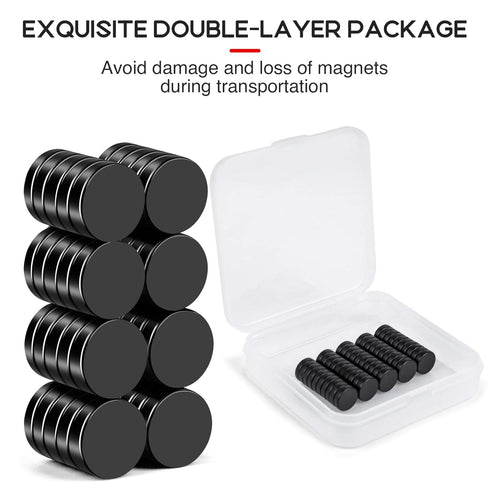 50 Pcs Refrigerator Magnets, Neodymium Fridge Magnets, Muti-use Premium Round Disc Small Magnets, Rare Earth Magnets, Whiteboard Magnets for Craft...