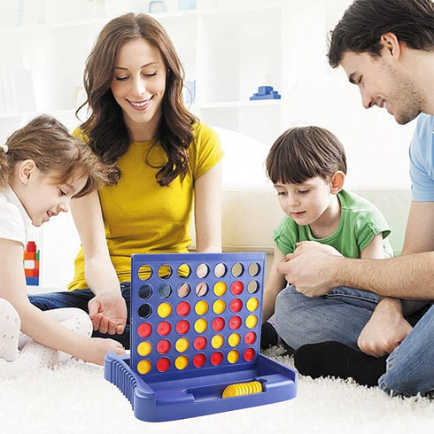 4 in a Row Game - 6 Spare Discs Included, Board Games Toys for Kids, Classic Four in a Row and Family Fun Games for Ages 3 4 5 6 7 8 12 Year Old B...