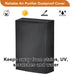 Dustproof Air Purifiers Cover for Storage, Universal Waterproof Home Appliances Cover, Black...