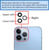 3pcs/Set Rear Back Camera Lens Covers Replacement for iPhone 13 Pro Max Back Rear Glass Camera Lens Replacement for iPhone 13 Pro Max with Pre-Ins...