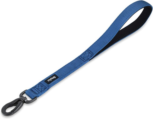 Hyhug Pets Premium Upgraded Durable Nylon 18 Inch Short Leash with Soft Padded Neoprene Lined Handle for Medium Large Giant Dogs, Daily Use and Pr...