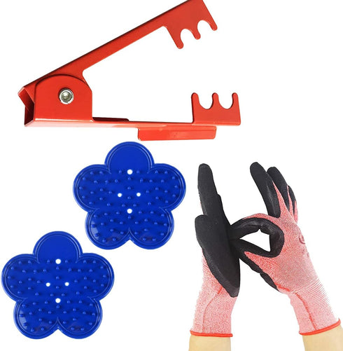 4PCS Rose Stripper Thorn Remover Tool Kit Thorn and Leaf Stripping Tool & Garden Glove...