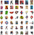 50 Pcs Marvel Avengers Hero Stickers for Teens, Adults, High Quaility Waterproof Vinyl Stickers for Skateboards,Laptop,Bottle,Phone Case,Bike,Wall...