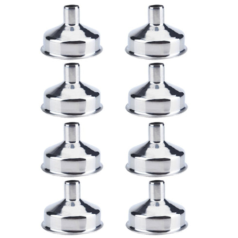 Cosmos Pack of 8 Stainless Steel Mini Hip Flask Funnel/Wine Pot Filler (Mini Funnel x 8)...