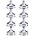 Cosmos Pack of 8 Stainless Steel Mini Hip Flask Funnel/Wine Pot Filler (Mini Funnel x 8)...