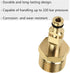 M22 Pressure Washer Plug to Quick Connect Coupler Adapter, Solid Brass Construction Pressure Washer Parts for K Series Spray Nozzle Tips Up to 220...