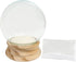 National Artcraft® 4" Water Globe Kit with Unfinished Birch Wood Base and Snow Flakes (Pkg/1)...