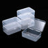 ISKYBOB 6 Packs Small Plastic Storage Containers, Clear Rectangle Bead Organizer Case with Lids for Crayons, Crafts, Bobby Pin Holder(3.7x 2.4in)...