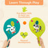 B. toys- Bounce & Play Paddle Set- Sports & Outdoor- Paddle Ball Game – 2 Colorful Paddles & 1 Ball – Active Play for Kids, Toddlers- 3 Years +...