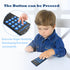 Baby Teether Cell Phone Toy, Soft Silicone Chew Toy with POP Pressable Key, Early Educational Learning Teething Toy for Babies 0-12 Months Boys an...
