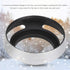 Camera Lens Hood, 2Pcs Aluminium Alloy Hollow Out 39 mm Lens Hood for Leica Camera, Silver...